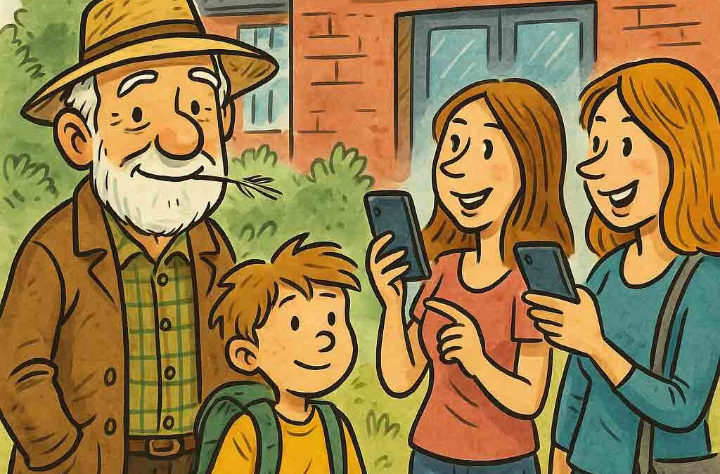 ♾️🌰😎Operation Schulhof-Blockade: Opa lauscht den Helikopter- und Rasenmähermüttern