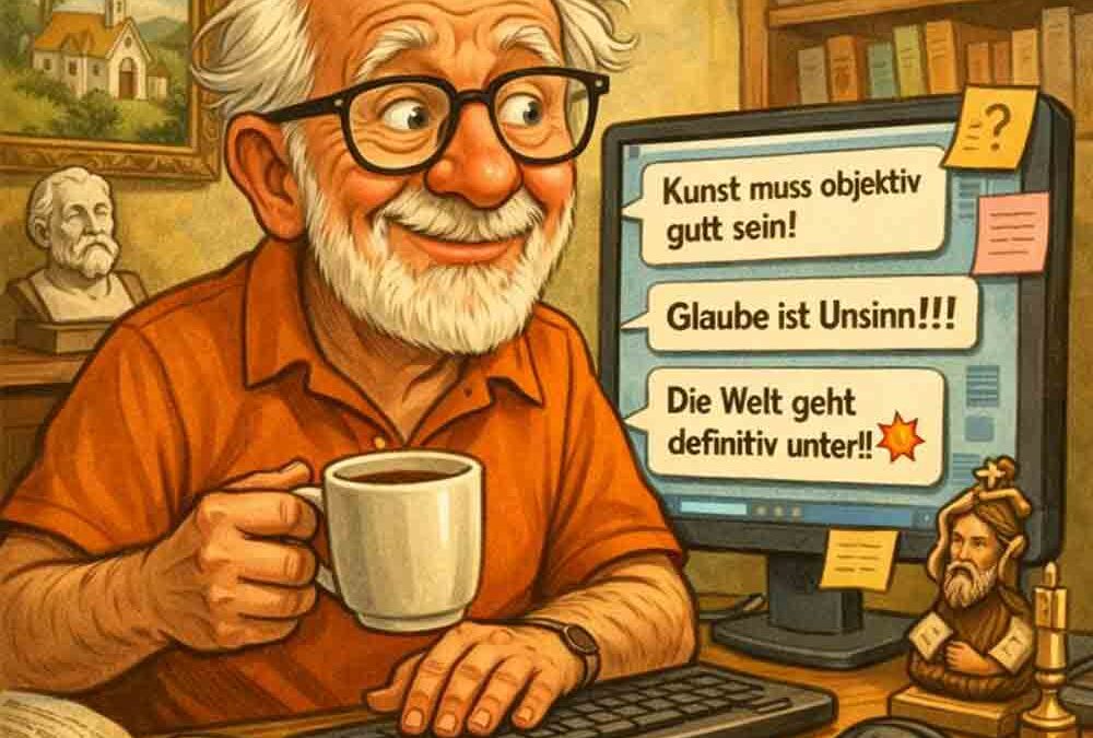 Opa trifft die Große Weisheit des Internets