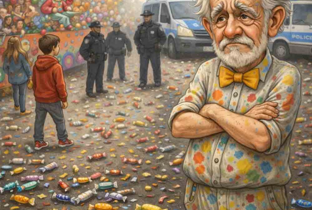 Opa beim Faschingszug – Helau im Überfluss